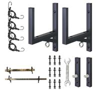 Steel Side-Mount ladder-Rack - 2x Adjustable Heavy-Duty Trailer Rack, 300 Lbs Load Capacity | Trailer ladder-Storage Solution, durabl Equipment Transport for Work and Outdoor Use