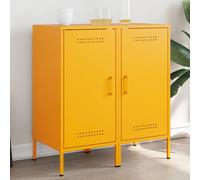 Steel Sideboards Set of 2 Olive Green Storage Cabinets 36x39x79cm