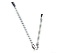 Steel Socket Extension Bar for Having Chrome 3/8in /2in Drive Sizes /4in Vanadium Flexible Various Lengths for Set Awkward or Hardtoreach Nuts Plus Bolts (/2 350mm)