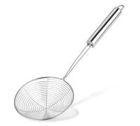 Steel Spider Strainer Skimmer Ladle - Wire Strainer Pasta Skimmer for Kitchen Cooking and Frying