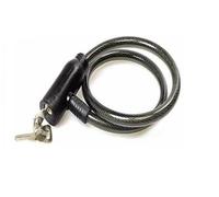 Steel Spiral Cable Bicycle Bike Lock 2 Keys Cycle Chain PVC Non scrachable Sleve (Black)