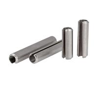 Steel Spring Split Roll Pins, M1.5 Split Spring Pins 304 Stainless Steel 6-20mm Pack Of 10-100 Pcs(M1.5 X 10mm-50pcs)