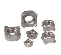 Steel Square Welding Nut, Square Weld Nut/Square Spot Welding Nut AB Type M3 M4 M5 M6 M8 5Pcs(M8,Type A)