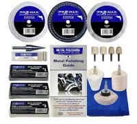 Steel & Stainless Steel Deluxe Metal Polishing Buffing Kit 3" x 1/2" Pro-Max