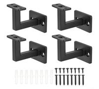 Steel Stair Wall Brackets, 4 Pack Moisture And Erosion ResistanceCarbon Steel Adjustable Armrest Bracket Stair Bracket For Home