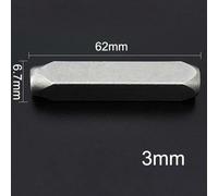 Steel Stamp Plus Letter Number Set 9Pcs 09 Metal and Set for Leather Wood and Jewelry Marking Alloy for Steel Punches with Shell 3 Or 4 Or 5 Or 6/8Mm Sizes Gadget Craft Punch Workshop Use（3Mm）