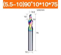 Steel Step Drill Bit for M3-12M, Two-Stage Countersink Chamfer Drill with for Nano Coating, for CNC Machining Center, Compatible with Aluminum Alloy PVC Acrylic, 1 Piece