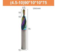 Steel Step Drill Bit for M3-12M, Two-Stage Countersink Chamfer Drill with for Nano Emery Coating, Compatible with CNC Machining Center and for Precision Engraving Machines, 1PC