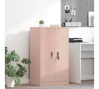 Steel Storage Cabinet with Lockable Doors for Office Organization and Secure Document Storage, Industrial Style,Perfect for Creating a Tidy Workspace