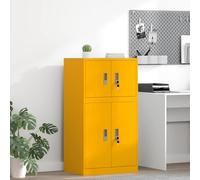 Steel Storage Cabinet with Lockable Doors for Office Organization and Secure Document Storage, Industrial Style,Perfect for Creating a Tidy Workspace