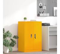 Steel Storage Cabinet with Lockable Doors for Office Organization and Secure Document Storage, Industrial Style,Perfect for Creating a Tidy Workspace