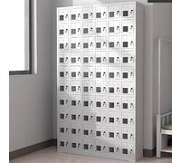 Steel Storage Cabinet with Secure Window Independent Keys & Locks 30 Slot for Schools Factories Offices - & Lockable Storage Solution