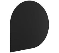Steel Stove Base 100×100 cm Black - Kratki Model 1, Steel Platform for Free-Standing Wood Stove, Fireplace Hearth Floor Protector, Modern Heat-Resistant Stove Stand