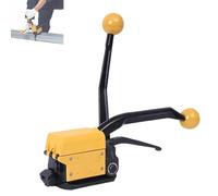 Steel Strapping Machine, Manual Sealless Steel Strapping Machine, with Anti-slip Handle, 13-19mm Width, No Buckle Design and Adjustable Cut Strap, for Steel