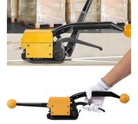 Steel Strapping Tool, Buckle-Free Packaging Banding Tensioner Cutter for 13-19mm Width PP/PET Belt, Sealless Combination Tool