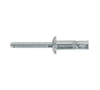 Steel Structural Rivet Zinc Plated 6.3 x 32mm Pack of 100 - Sealey MB6332 New