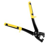 Steel Stud Crimping & Punching Tool - Professional Drywall Pliers for 0.5-0.8mm Metal Profiles, 2-in-1 Crimper & Hole Punch for Ceiling, Framing & Partition Wall Installation