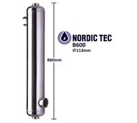 Steel Swimming Pool HEAT EXCHANGER all models NORDIC Tec B-Serie 16-704kW INOX
