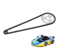 Steel T8F Front and Rear Sprocket, Chain Replacement High Power Gear Chain Set for Modified Karts ATVs and Mini Motorcycles