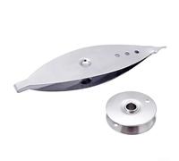 Steel Tatting Shuttle Silver Lace Weaving Core Tool | Compact 7.25cm size, easy to carry, fits in craft bags, great for on-the-go projects