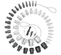 Steel Thread Gauge Set 26pc for sae Metric Bolt Steel Thread(44PCS) | Validates bolt threads quickly, for ideal for construction, engineering, technical schools, saves time