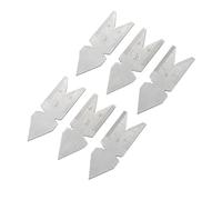 Steel Thread Gauge Set with Etched Scales for Metric 55° & Whitworth 60° Angles 6pcs Tool Engraveds Thread Pitches Gauge