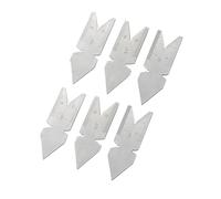 Steel Thread Gauge Set with Etched Scales for Metric 55° & Whitworth 60° Angles 6pcs Tool Steel Thread Center Gauge