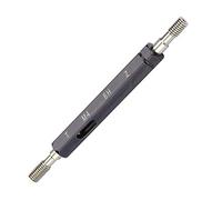 Steel Thread Plug Gauge, Precision Internal Thread Measurement Tool, Taper Shank & Double Screw Design for M1 to M20 Metric Threads, Bearing Steel Hand Tool for Machinists and Qual (M4*0.7)