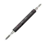Steel Thread Plug Gauge, Precision Internal Thread Measurement Tool, Taper Shank & Double Screw Design for M1 to M20 Metric Threads, Bearing Steel Hand Tool for Machinists and Qual (M2*0.4)