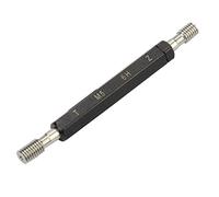 Steel Thread Plug Gauge, Precision Internal Thread Measurement Tool, Taper Shank & Double Screw Design for M1 to M20 Metric Threads, Bearing Steel Hand Tool for Machinists and Qual (M5*0.8)