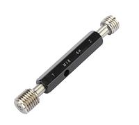 Steel Thread Plug Gauge, Precision Internal Thread Measurement Tool, Taper Shank & Double Screw Design for M1 to M20 Metric Threads, Bearing Steel Hand Tool for Machinists and Qual (M16*2.0)