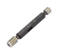 Steel Thread Plug Gauge, Precision Internal Thread Measurement Tool, Taper Shank & Double Screw Design for M1 to M20 Metric Threads, Bearing Steel Hand Tool for Machinists and Qual (M12*1.75)