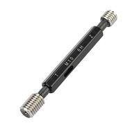Steel Thread Plug Gauge, Precision Internal Thread Measurement Tool, Taper Shank & Double Screw Design for M1 to M20 Metric Threads, Bearing Steel Hand Tool for Machinists and Qual (M10*1.5)