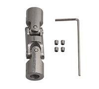 Steel Three-Section Universal Joint Coupling Shaft Motor Connector Coupler with Hex Wrench Screws, 4/5/ 6/8/ 10mm