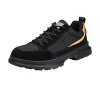 Steel Toe Cap Trainers Mens Womens Safety Shoes Safety Trainers Light Weight Non-Slip Work Shoes-Numeric_11 Brown