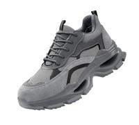 Steel Toe Shoes for Men Anti Smashing Puncture Proof Lightweight Breathable Safety Shoes for Warehouse & Construction (Soft Bottom Lightweight,9)