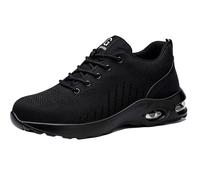 Steel Toe Work Boots Men's Safety Boots with Steel Toe Cap - Anti-Smash Work Sneakers, Indestructible Boots, Slip & Oil Resistant Industrial Work Boots for Construction(41EU)