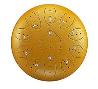 Steel Tongue Drum 11 Notes 10 Inches Handpan Drum, Percussion Steel Drums for Adults C Key with Travel Bag, Mallets, Music Book Percussion Instrument for Yoga Meditation Musical Education Enterta