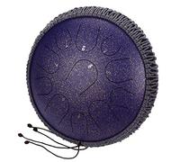Steel Tongue Drum 11 Notes 12.5 Inchs, C Key Ethereal Drum Instrument Set With Drum Carry Bag, 2 Drumsticks, Tutorial Book, Note Stickers, With Rope Decoration (Color : Purple)