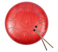 Steel Tongue Drum, 11 Notes 12 Inch Percussion Pan Drum with Storage Bag/Music Book/Mallets/Finger Picks for Meditation, Yoga