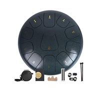 Steel Tongue Drum 11 Notes 12 Inches Percussion Drum Tune Ethereal Drum Instrument Set with Drum Carry Bag 2 Drumsticks Tutorial Book 4 Finger Picks