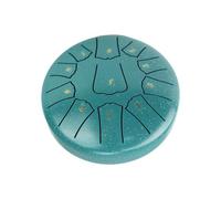 Steel Tongue Drum 11 Notes D Key Percussion Instrument Portable Balmy Handpan with Mallets Drumstick Stand Hand Protective Cover Musical Scale Stickers Carrying Bag for Meditation