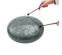 Steel Tongue Drum, 12-inch 13-note Ethereal Drum, Portable Percussion Instrument, Suitable for Yoga and Music Enlightenment (B)