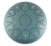 Steel Tongue Drum 12 Inch 13 Note Hand Drum Lotus Flower Hand Pan Drum Tank Drum Percussion Instrument with Drum Mallets Carry Bag