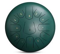 Steel Tongue Drum, 12-inch 13-note Percussion Pan Drum, with Music Book/wooden Drumsticks, Suitable for Yoga and Entertainment (C)