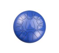 Steel Tongue Drum 12 inch C Key Percussion Instrument with Music Book Bag Handpan Drum for Musical Education Concert Yoga Includes Mallets Blue Color 30cm/12in Size