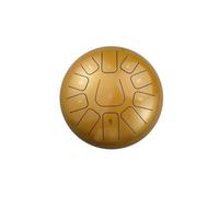 Steel Tongue Drum 12 inch Handpan Drum 11 Notes C Key Percussion Instrument with Music Book Bag Mallets Ideal for Musical Edun Concerts and Yoga Golden Color 30cm/12in Size