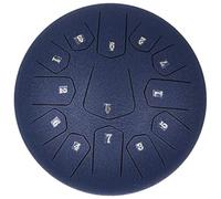 Steel Tongue Drum 12 Inches - 13 Notes C Major Tuned Percussion Instrument with Bag, Music Book, Mallets and Finger Picks
