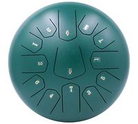 Steel Tongue Drum - 12 Inches 30 CM, 13 Notes C Major Tuned Percussion Instrument with Bag, Music Book, Mallets, and Finger Picks