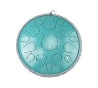 Steel Tongue Drum 13 Inch 15 Notes D Key Percussion Instrument Portable Balmy Drum with Drum Mallets for Meditation Yoga Beginners Majors Family Friends Handpan Drum Blue 13inch